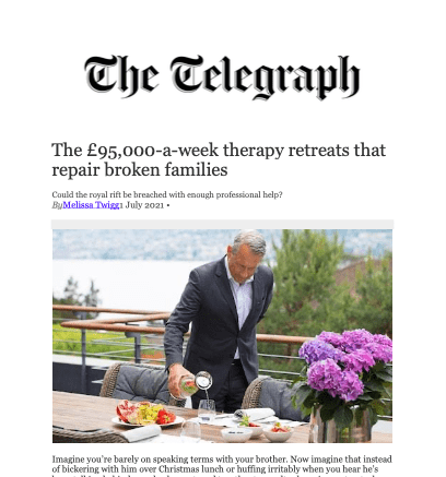 Публикация газеты The Telegraph о Paracelsus Recovery
