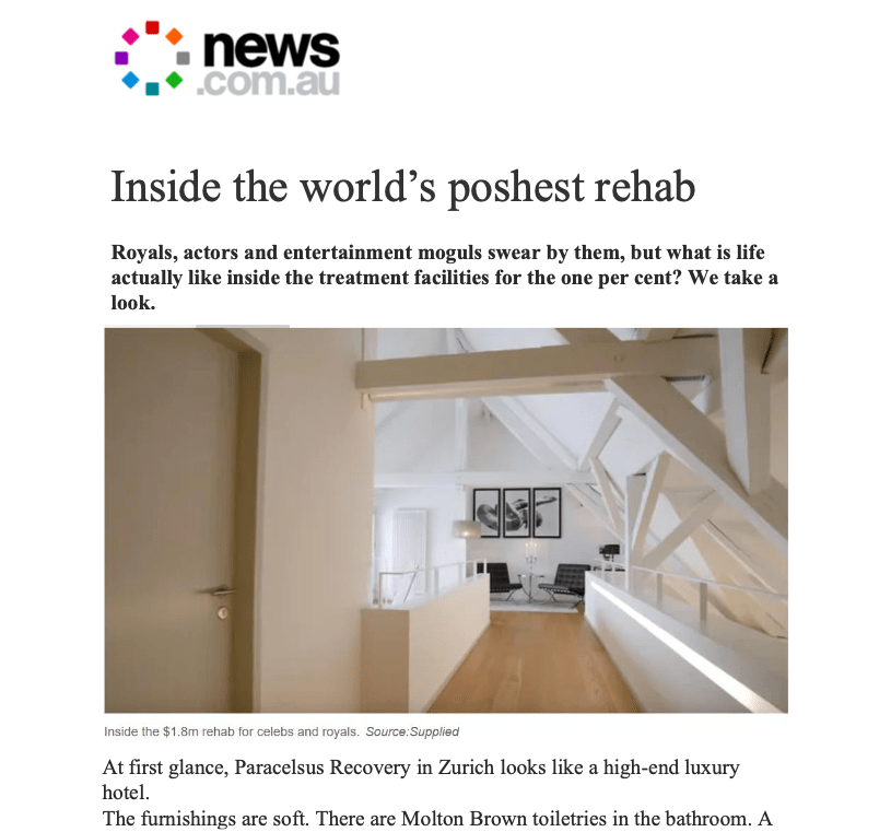 Скриншот статьи News.com.au